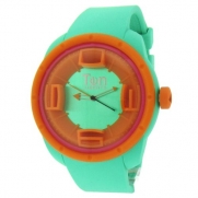 TENDENCE - Ten Beats 3H Wave Green and Orange Watch - BF130206