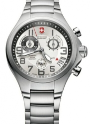 Victorinox Swiss Army Silver Stainless Band Silver Dial - Men's Watch 241331