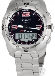 Tissot Men's T0134201105700 T-Touch Expert Stainless Steel Black Dial Watch