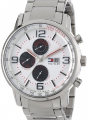 Tommy Hilfiger Men's 1710338 Casual Sport Multi-Eye and White Dial Watch