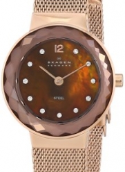 Skagen Women's 456SRR1 White Label Analog Display Analog Quartz Rose Gold Watch
