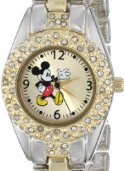 Disney Women's MK2056 Mickey Mouse Gold Sunday Dial Two-Tone Bracelet Watch