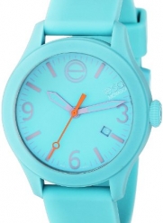 ESQ Movado Unisex 07301441 ESQ ONE Stainless Steel and Silicone Turquoise Blue Watch with Lavendar Accents