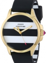 Juicy Couture Women's 1901098 Jetsetter Black and White Stripe Dial Watch
