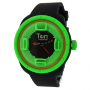 TENDENCE - Ten Beats 3H Tekno Black and Green Watch - BF130204