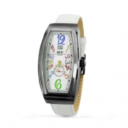Franchi Menotti Men's 5000 Banana Collection White with Numbers Dial Watch