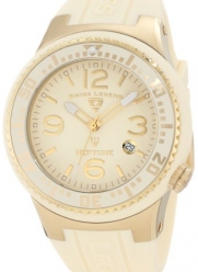 Swiss Legend Men's 21848P-YG-16 Neptune Cream Dial Cream Silicone Watch
