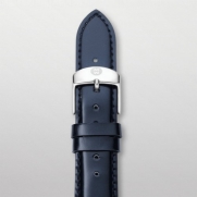 MICHELE MS18AA050400 18mm Patent Leather Blue Watch Strap