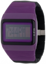 o.d.m. Women's SDD99B-8 Link Series Purple and Black Programmable Digital Watch