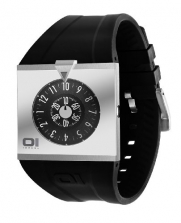01TheOne Unisex AN04G01 Analog Square Stainless Steel Fashion Watch