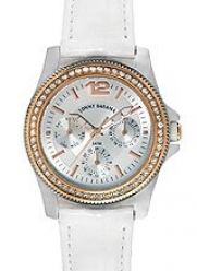 Tommy Bahama Swiss Women's TB2143 Riviera Swarovski Crystal Bezel White Dial Multi-Function Watch