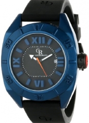Giulio Romano Men's GR-6000-15-003 Termoli Blue Aluminum Embossed Dial Rubber Date Watch