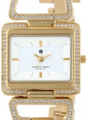 Charles-Hubert, Paris Women's 6833-G Premium Collection Gold-Plated White Dial Watch