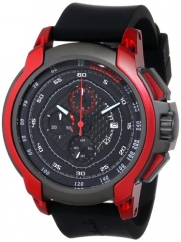 Ritmo Mundo Unisex 1001/4 Red Quantum Sport Quartz Chronograph Carbon Fiber and Aluminum Accents Watch