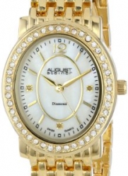 August Steiner Women's AS8043YG Dazzling Diamond Oval Bracelet Watch