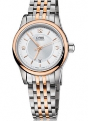 Oris Classic Date Silver Dial Two-tone Stainless Steel Ladies Watch 01 561 7650 4331-07 8 14 63