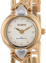 Elgin Women's ELA321 Tri-Colored Heart Link Bracelet Watch