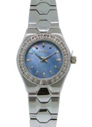 Elgin EG7070 Women's Analog Slate Mother of Pearl White Crystal Adjustable Watch