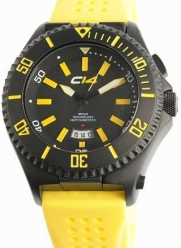 Carbon 14 Men's IBeam Watch W2.1 with Yellow Silicone Band