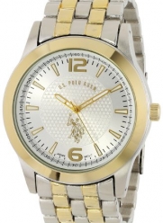U.S. Polo Assn. Classic Men's USC80021 Two-Tone Silver Dial Bracelet Watch