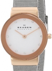 Skagen Women's 358SRSC White Label Analog Display Analog Quartz Silver Watch
