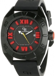 Giulio Romano Men's GR-6000-14-004 Termoli Black Aluminnum Embossed Dial Rubber Date Watch