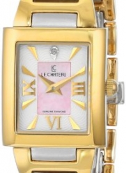 Le Chateau Women's 1816LCLTT_WHTandPNK Diamond Accented Two-Tone Watch