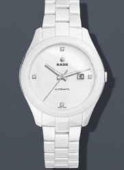 Rado Hyperchrome White Dial White Ceramic Ladies Watch R32258702