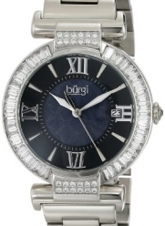 Burgi Women's BUR082SS Analog Display Swiss Quartz Silver Watch