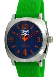 Trax TR5008-OGR Women's Shelley Blue Dail Green Rubber Strap Watch