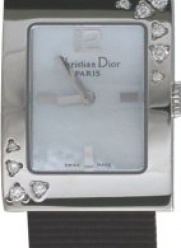 Dior Christian Malice D78-1091-BCIN Stainless Steel Case Black Band Women's Quartz Watch
