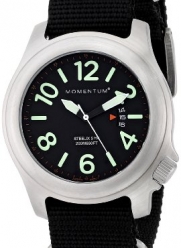 Momentum Men's 1M-SP74B7B Steelix Analog Display Japanese Quartz Black Watch