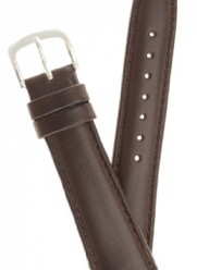 Mens Genuine Italian Leather Watchband Brown 16mm Watch Band - by JP Leatherworks