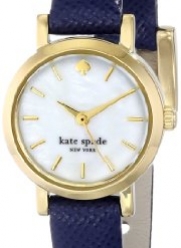 kate spade new york Women's 1YRU0456 Tiny Metro Analog Display Japanese Quartz Blue Watch
