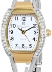 Charles-Hubert, Paris Women's 6831-T Classic Collection Two-Tone White Dial Watch