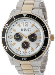 August Steiner Men's AS8059TTG Quartz Multi-Function Divers Bracelet Watch