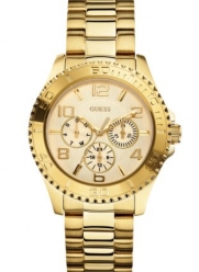 GUESS Women's U0231L2  Multi-Function Gold-Tone Sport Watch