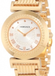 Versace Women's P5Q80D001 S080 Vanitas Rose Gold IP Silver Dial Bracelet Watch