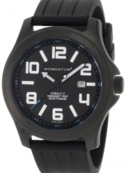 Momentum Men's 1M-SP06B1B Cobalt V Black Ribbed Rubber Watch