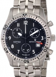 Revue Thommen Men's 16001.9197 Airspeed Chronograph Quartz Black Dial Watch