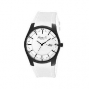 Kenneth Cole Big Date White Silicone Analog Mens Watch KC1992