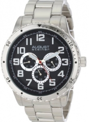 August Steiner Men's AS8060SS Quartz Multi-Function Bracelet Watch