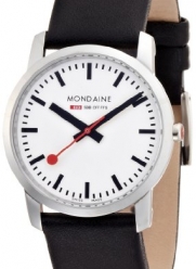 Mondaine Women's A672.30351.11SBB Simply Elegant Leather Band Watch