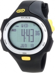 Soleus Men's SR008020 P.R. Grey Digital Dial with Black Polyurethane Strap Watch