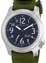 Momentum Men's 1M-SP76B7G Base Layer Analog Display Japanese Quartz Black Watch