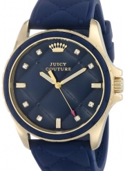 Juicy Couture Women's 1901099 Stella Navy Quilted Silicone Dial Watch