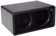Diplomat Double Black Leatherette Watch Winder with Blue LED's