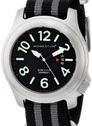 Momentum Men's 1M-SP74B7S Steelix Analog Display Japanese Quartz Green Watch