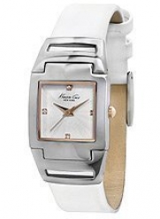 Kenneth Cole New York Silver with White Strap Women's watch #KC2814