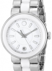 Movado Women's 0606539 Cerena Stainless Steel/White Ceramic Case Watch